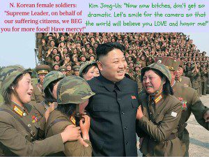 N.-Korean-female-soldiers-Supreme-Leader-on-behalf-of-our-citizens-we-beg-you-for-more-food-1-300x225